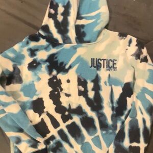 Girls size ten justice hoodie